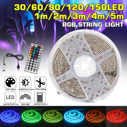 Waterproof USB 5050 RGB LED Strip Light Color Changing Tape Flexible Kitchen Lamp DC5V + 44Keys Remote Control Waterproof USB 5050 RGB LED Strip Light Color Changing Tape Flexible Kitchen Lamp DC5V + 44Keys Remote Control