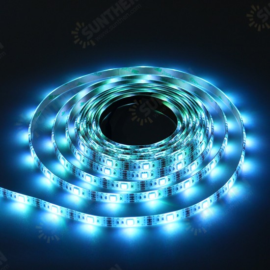 Waterproof USB 5050 RGB LED Strip Light Color Changing Tape Flexible Kitchen Lamp DC5V + 44Keys Remote Control