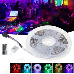 White Reel IP65 DC12V 24W 5M 2835 RGB 300 LED Strip Light + 44Keys IR Remote Control + Controller White Reel IP65 DC12V 24W 5M 2835 RGB 300 LED Strip Light + 44Keys IR Remote Control + Controller