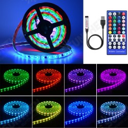 1-5M 5050 RGB USB LED Strip Light Colour Changing + 44 Keys IR Remote Control Christmas Decorations Lights 1-5M 5050 RGB USB LED Strip Light Colour Changing + 44 Keys IR Remote Control Christmas Decorations Lights