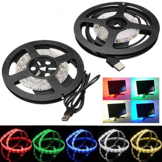 100cm Waterproof LED Strip Light TV Background Light With 5V USB Cable
