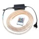 1/2/3/5M SMD5050 LED RGB Flexible Rope Outdoor Waterproof Strip Light + Plug + Remote Control AC220V