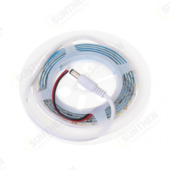 1.5M 3M Motion Activated Sensor Flexible LED Strip Light Bed Night Lamp with Switch EU Plug DC12V