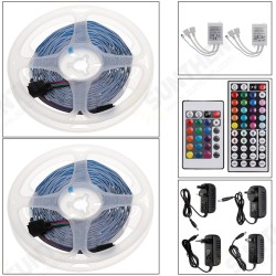 15M 5050 LED Strip Light RGB SMD Tape Ribbon Lamp Stripe Full Kit Non-waterproof 24/44 Keys Remote Controller 15M 5050 LED Strip Light RGB SMD Tape Ribbon Lamp Stripe Full Kit Non-waterproof 24/44 Keys Remote Controller