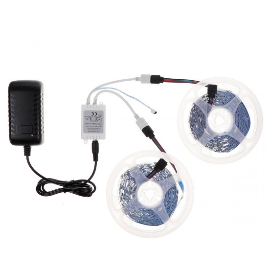 15M 5050 LED Strip Light RGB SMD Tape Ribbon Lamp Stripe Full Kit Non-waterproof 24/44 Keys Remote Controller