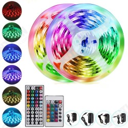15M 5050 LED Strip Light RGB SMD Tape Ribbon Lamp Stripe Full Kit Non-waterproof 24/44 Keys Remote Controller 15M 5050 LED Strip Light RGB SMD Tape Ribbon Lamp Stripe Full Kit Non-waterproof 24/44 Keys Remote Controller