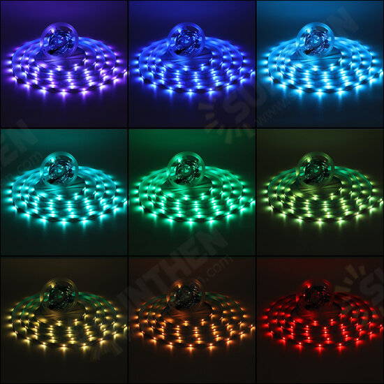 15M 5050 LED Strip Light RGB SMD Tape Ribbon Lamp Stripe Full Kit Non-waterproof 24/44 Keys Remote Controller