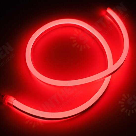 1M 2835 LED Flexible Neon Rope Strip Light Xmas Outdoor Waterproof 110V