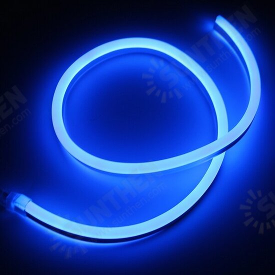 1M 2835 LED Flexible Neon Rope Strip Light Xmas Outdoor Waterproof 110V