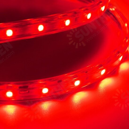 1M 3.5W Waterproof IP67 SMD 3528 60 LED Strip Rope Light Christmas Party Outdoor AC 220V