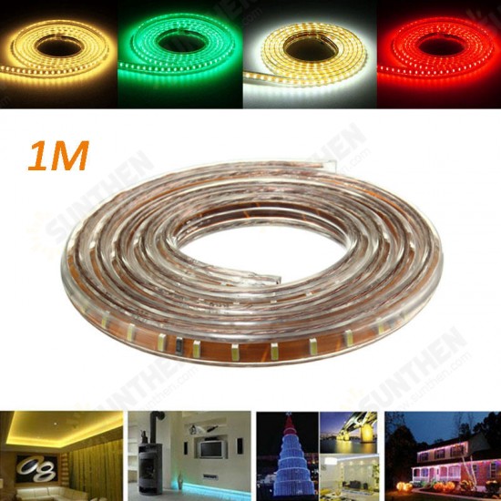 1M SMD3014 Waterproof LED Rope Lamp Party Home Christmas Indoor/Outdoor Strip Light 220V