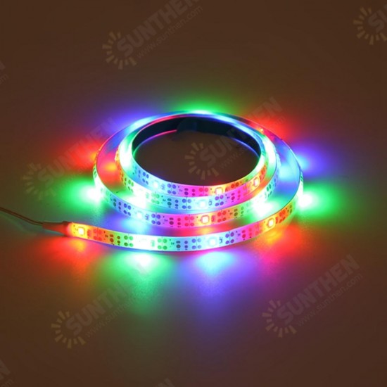 1M Solar Powered Waterproof 8 Modes IP67 RGB White 30LED Basketball Rim Strip Light for Outdoor Use