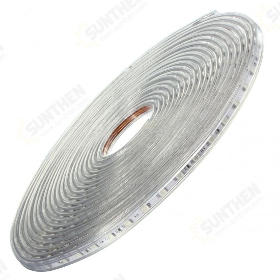 220V 10M 5050 LED SMD Outdoor Waterproof Flexible Tape Rope Strip Light Xmas