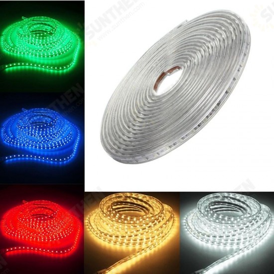 220V 10M 5050 LED SMD Outdoor Waterproof Flexible Tape Rope Strip Light Xmas