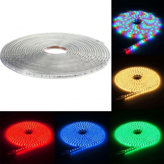 220V 12M 5050 LED SMD Outdoor Waterproof Flexible Tape Rope Strip Light Xmas