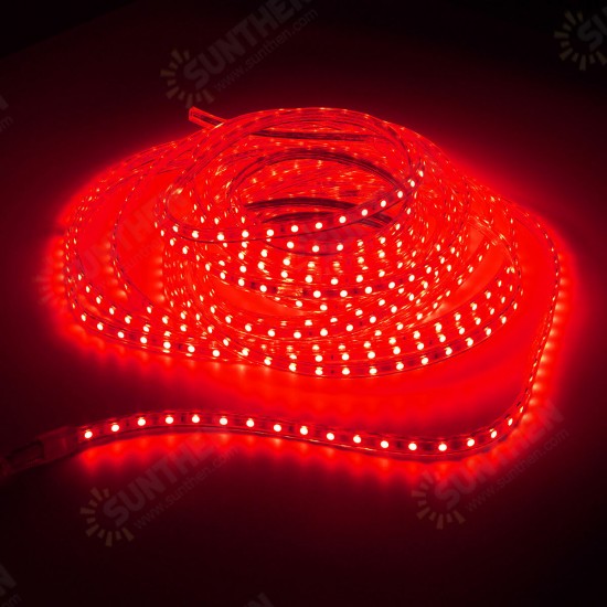 220V 12M 5050 LED SMD Outdoor Waterproof Flexible Tape Rope Strip Light Xmas