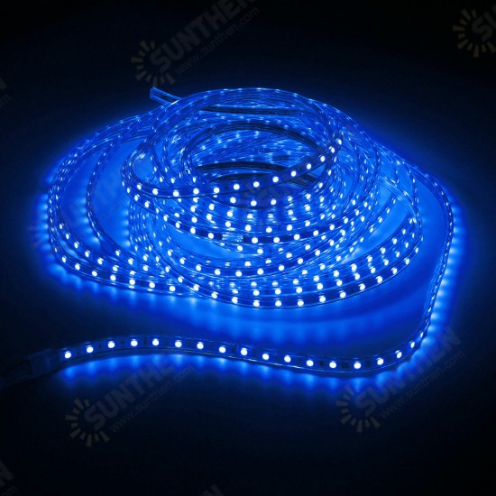 220V 12M 5050 LED SMD Outdoor Waterproof Flexible Tape Rope Strip Light Xmas