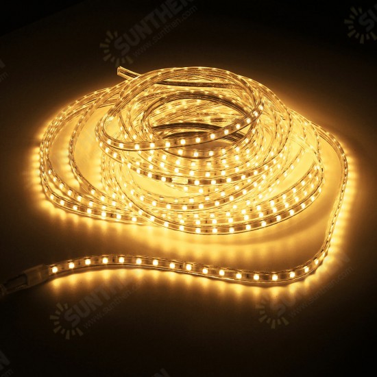 220V 13M 5050 LED SMD Outdoor Waterproof Flexible Tape Rope Strip Light Xmas