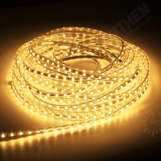 220V 14M 5050 LED SMD Outdoor Waterproof Flexible Tape Rope Strip Light Xmas