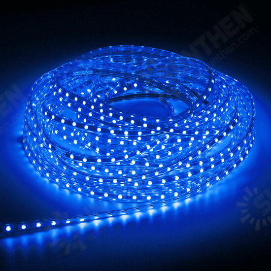 220V 14M 5050 LED SMD Outdoor Waterproof Flexible Tape Rope Strip Light Xmas