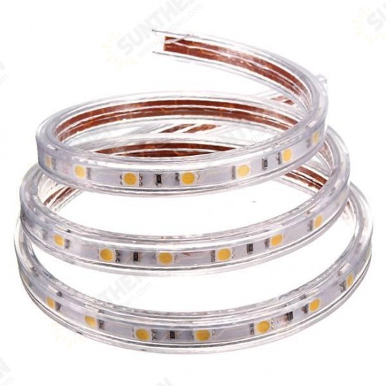 2M 5050 Waterproof IP67 Flexible Led Strip Light For XMAS Home Decor 110V