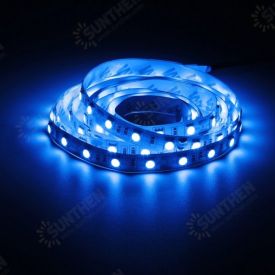 2M DC12V 28.8W 120 SMD 5050 Non-waterproof Red/Blue/Green/White/Warm White/RGB Flexible LED Strip