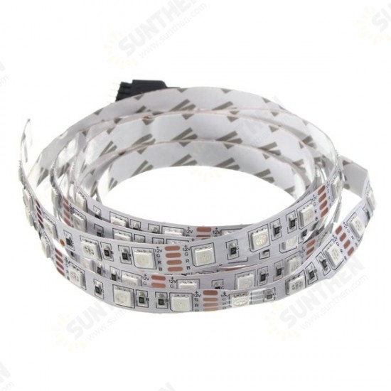 2M DC12V 28.8W 120 SMD 5050 Non-waterproof Red/Blue/Green/White/Warm White/RGB Flexible LED Strip