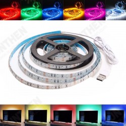 2M Non-Waterproof USB SMD3528 TV Background Computer LED Strip Tape Flexible Light DC5V 2M Non-Waterproof USB SMD3528 TV Background Computer LED Strip Tape Flexible Light DC5V