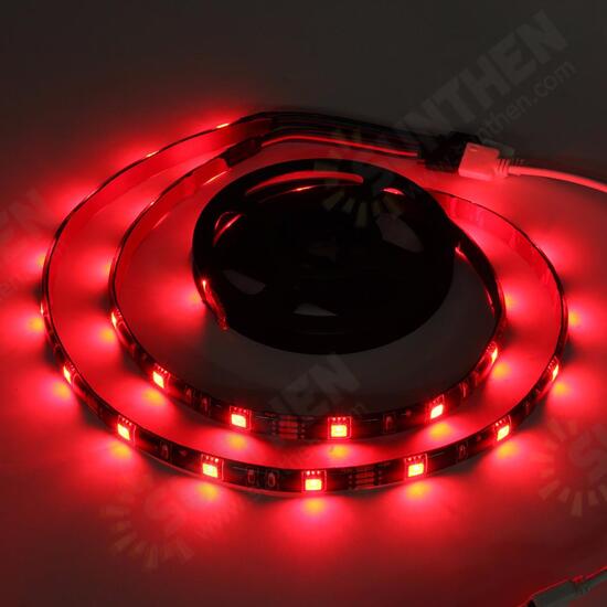 2PCS 50CM 5050 SMD 17 Keys Remote Control LED Strip Lighting for Home Decoration