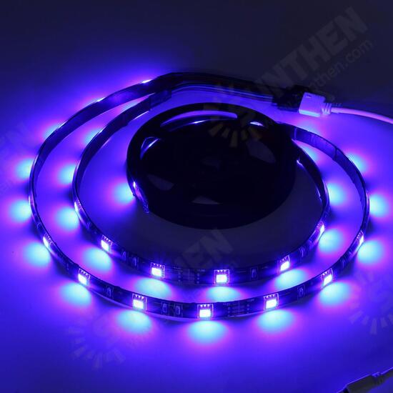 2PCS 50CM 5050 SMD 17 Keys Remote Control LED Strip Lighting for Home Decoration