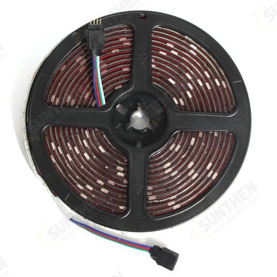 2PCS 5M 150 LEDs 5050 RGB Waterproof 44 Key Remote Control DC12V Flexible LED Strip Light Kit