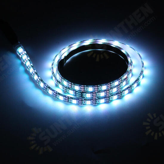 2x50CM + 2x100CM USB SMD5050 RGB LED Strip Light TV Backlight Bar Kit + Remote Control for DC5V