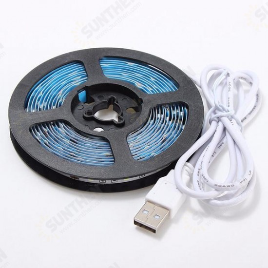 3M Non-Waterproof USB SMD3528 TV Background Computer LED Strip Tape Flexible Light DC5V