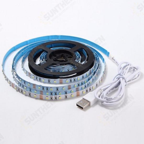 3M Non-Waterproof USB SMD3528 TV Background Computer LED Strip Tape Flexible Light DC5V