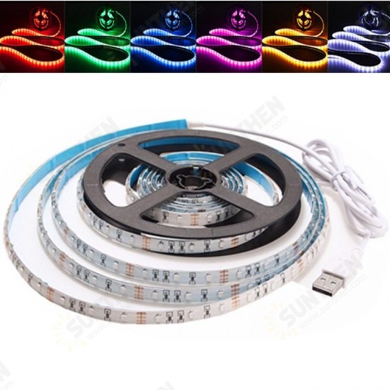 3M Waterproof USB SMD3528 TV Background Computer LED Strip Tape Flexible Light DC5V