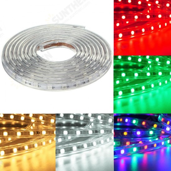 4M 5050 LED SMD Outdoor Waterproof Flexible Tape Rope Strip Light Xmas 220V