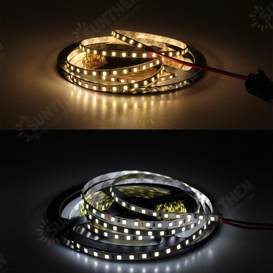 4mm Narrow Width DC12V 5M 2835 Flexible LED Strip Light Non-Waterproof for Home Indoor Bed Decor