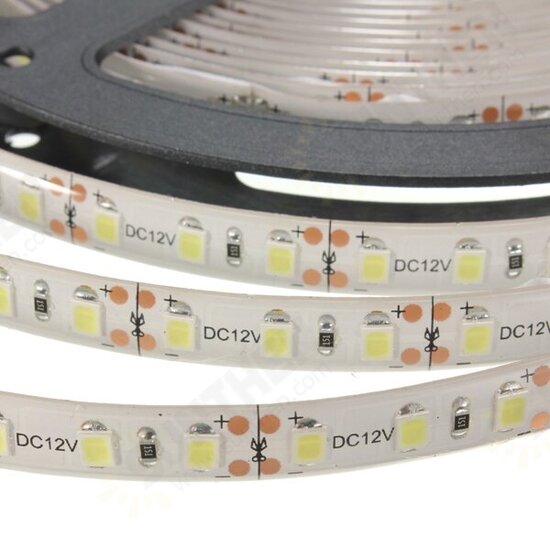 5M 15W DC12V 600 SMD 2835 Waterproof IP65 White/Warm White Tape LED Flexible Strip light