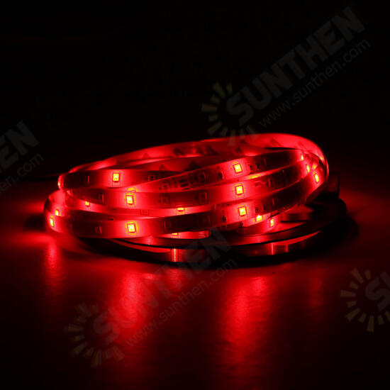 5M 24W Waterproof 3528SMD RGB LED Strip Lights + 44 Keys Remote Control US EU Power Adapter DC12V