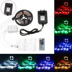 5M 24W Waterproof 3528SMD RGB LED Strip Lights + 44 Keys Remote Control US EU Power Adapter DC12V 5M 24W Waterproof 3528SMD RGB LED Strip Lights + 44 Keys Remote Control US EU Power Adapter DC12V
