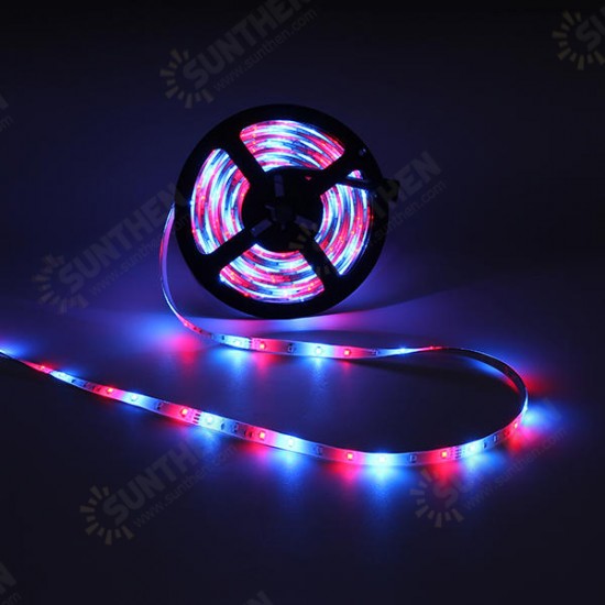 5M 300 LED SMD3528 Waterproof RGB Flexible Strip with Music Controller DC12V 2A Power Adapter