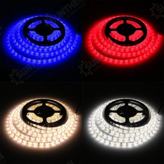 5M 30W LED Strip Flexible Light 300 SMD 5630 White/Warm White/Red/Blue Waterproof IP65 DC12V