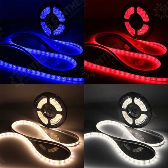 5M 30W LED Strip Flexible Light 300 SMD 5630 White/Warm White/Red/Blue Waterproof IP65 DC12V