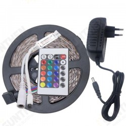 5M 3528 24W RGB 300 Non-Waterproof LED Flexible Strip Light 24 Keys IR Remote + Power Adapter DC12V 5M 3528 24W RGB 300 Non-Waterproof LED Flexible Strip Light 24 Keys IR Remote + Power Adapter DC12V