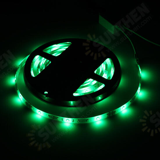 5M 3528 SMD 300LED RGB Waterproof Flexible Strip Light 44 keys Remote Control EU Plug DC12V