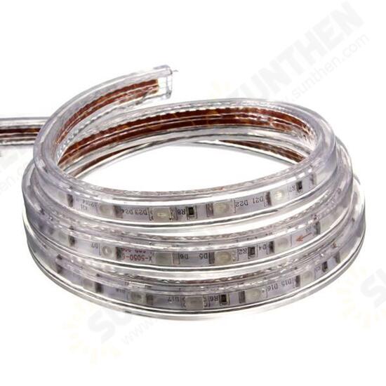 5M 5050 Waterproof IP67 Flexible Led Strip Light For XMAS Home Decor 110V