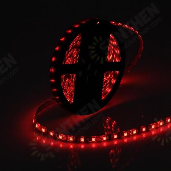 5M 72W Black PCB SMD 5050 Waterproof IP65 RGB 300 LED Strip Light Lamp For Decor Lighting DC 12V