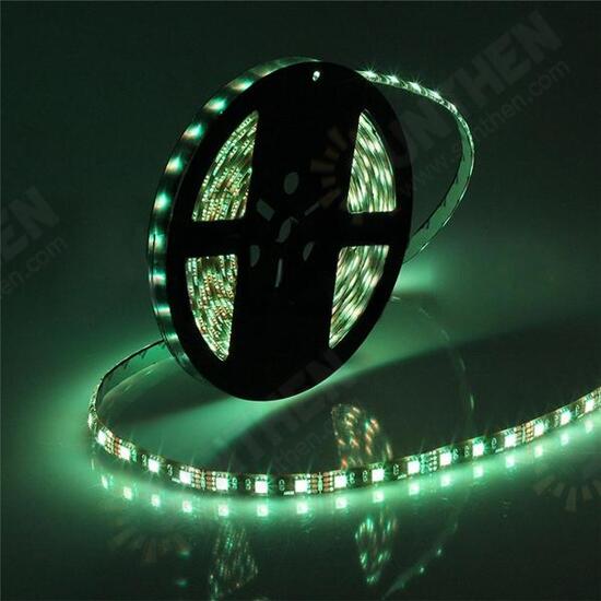 5M 72W Black PCB SMD 5050 Waterproof IP65 RGB 300 LED Strip Light Lamp For Decor Lighting DC 12V