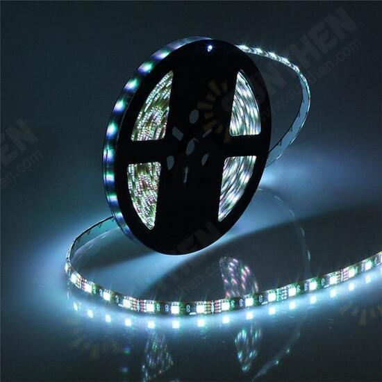 5M 72W Black PCB SMD 5050 Waterproof IP65 RGB 300 LED Strip Light Lamp For Decor Lighting DC 12V