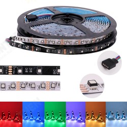 5M DC12V 8MM SMD3535 White Black PCB Non-waterproof RGB 300LED Strip Light for Indoor Home Decoration 5M DC12V 8MM SMD3535 White Black PCB Non-waterproof RGB 300LED Strip Light for Indoor Home Decoration